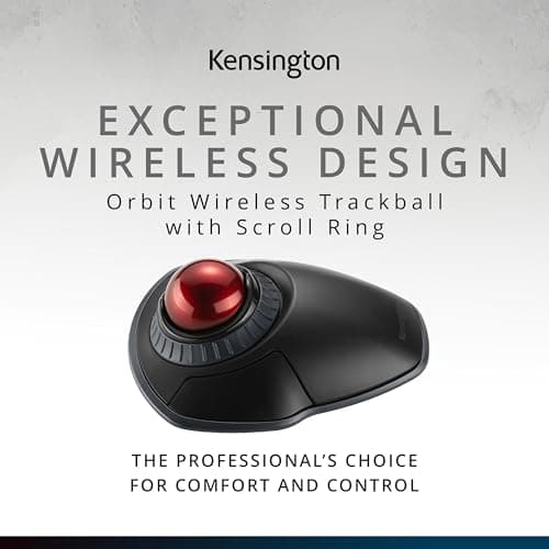 Kensington Orbit Wireless Trackball with Scroll Ring thumbnail 2