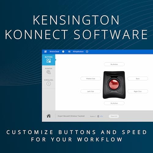 Kensington Expert Wireless Trackball Mouse (K72359WW) Black thumbnail 5