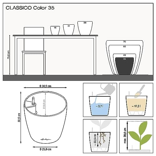 Lechuza Classico 35 Self-Watering Planter thumbnail 4