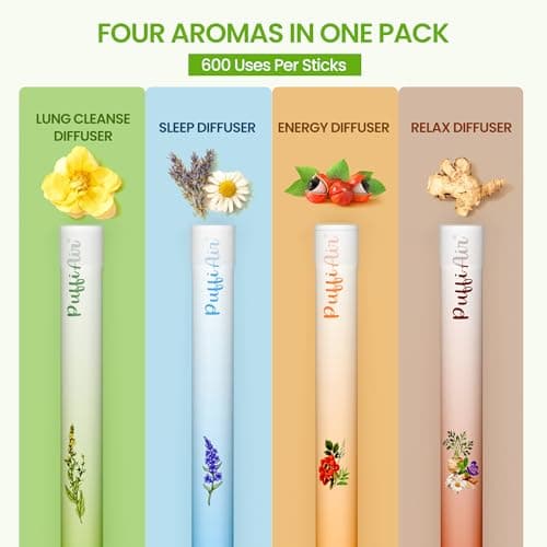 PUFFIAIR 4-Pack Herbal Diffuser Pen thumbnail 2