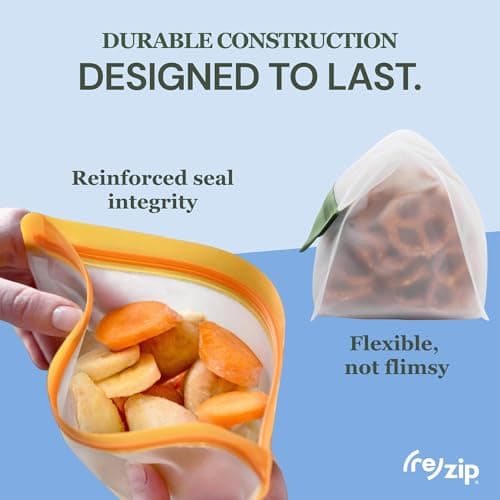 (re)zip Gallon Reusable Storage Bags 4-Pack (Clear) thumbnail 5
