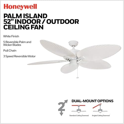 Honeywell Palm Island 52-Inch Tropical Outdoor Ceiling Fan thumbnail 3