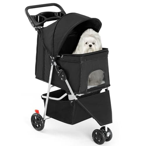 Paws & Pals 3-Wheel Deluxe Pet Stroller thumbnail 4