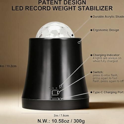 Record-Happy Vinyl Record Weight LP Stabilizer thumbnail 4