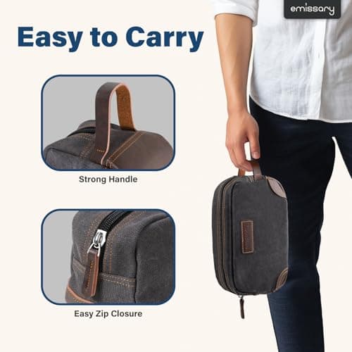 emissary Canvas Toiletry Bag for Men thumbnail 3
