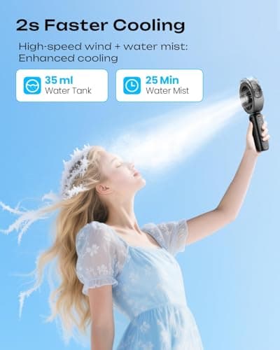 Misty Mate Cool Mist Personal Misting Fan thumbnail 2