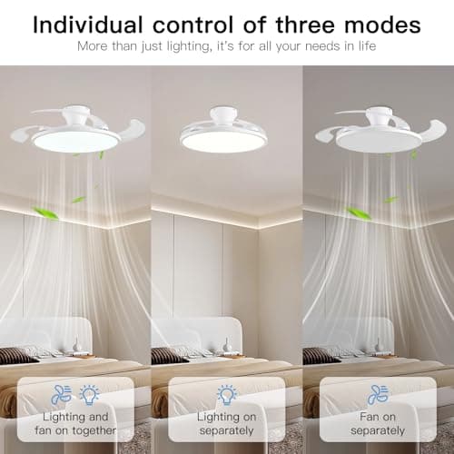 AHAWILL 42" Retractable Blade Fandelier thumbnail 2