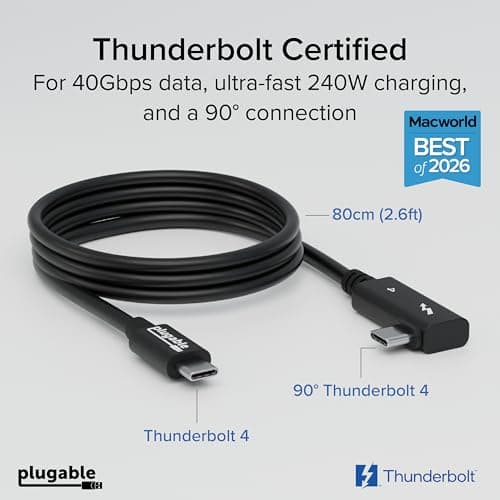 Plugable Thunderbolt 4 Cable (1m) thumbnail 2