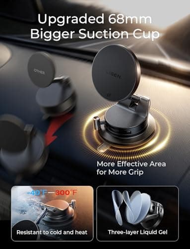 LISEN Qi2 MagSafe Car Mount Charger (25W) thumbnail 5