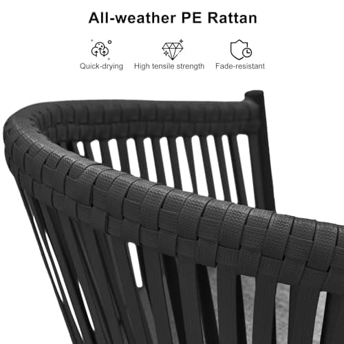 PURPLE LEAF 3-Piece Bistro Set for Balcony thumbnail 4