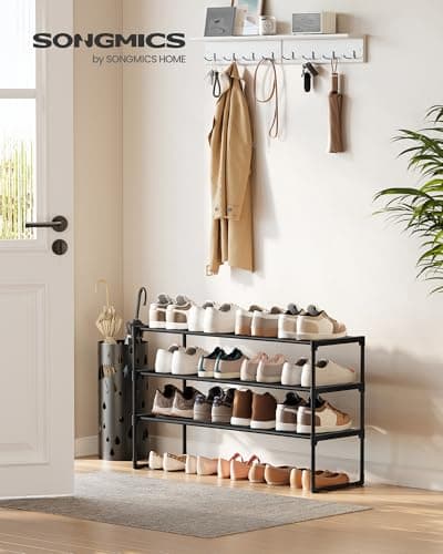SONGMICS 3-Tier Stackable Shoe Organizer thumbnail 2