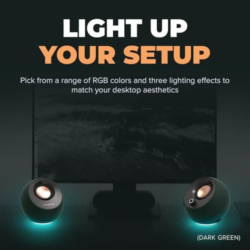 Creative Pebble Pro 2.0 USB-C Computer Speakers thumbnail 2