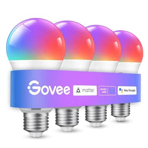 Govee Smart Light Bulbs, A19 Color Changing Light Bulb