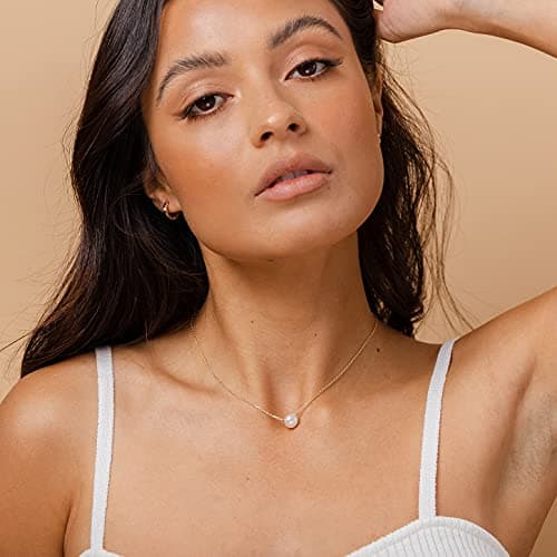 PAVOI 14K Gold Plated Freshwater Cultured Pearl Pendant Necklace thumbnail 2