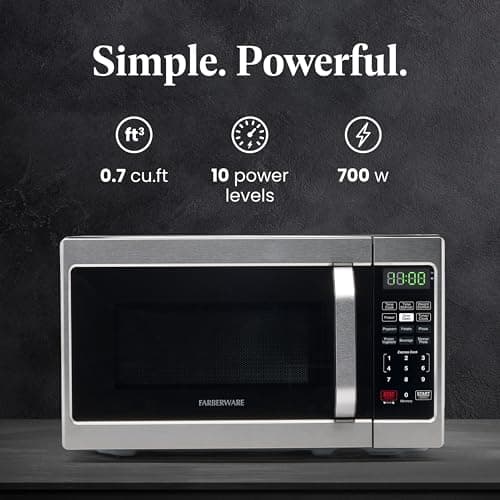 Farberware FMO07AHTBKE 0.7 Cu Ft 700W Countertop Microwave thumbnail 2