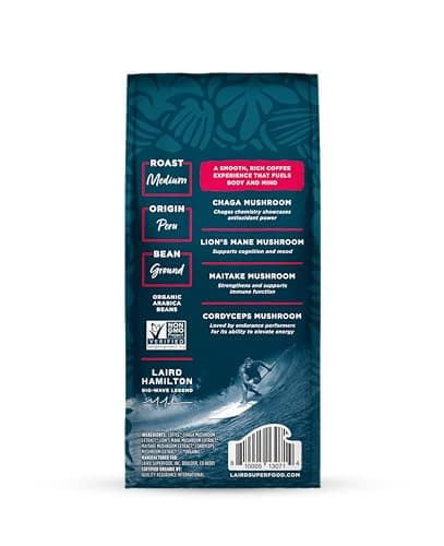 Laird Superfood Medium Roast Mushroom Coffee (Ground, 12 oz) thumbnail 2