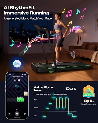 UREVO Strol 2E Smart 2-in-1 Folding Treadmill thumbnail 5