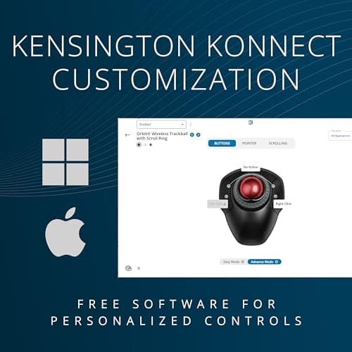 Kensington Orbit Wireless Trackball with Scroll Ring thumbnail 5