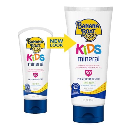 Banana Boat Kids 100% Mineral Sunscreen Lotion SPF 50, 9 Oz thumbnail 3