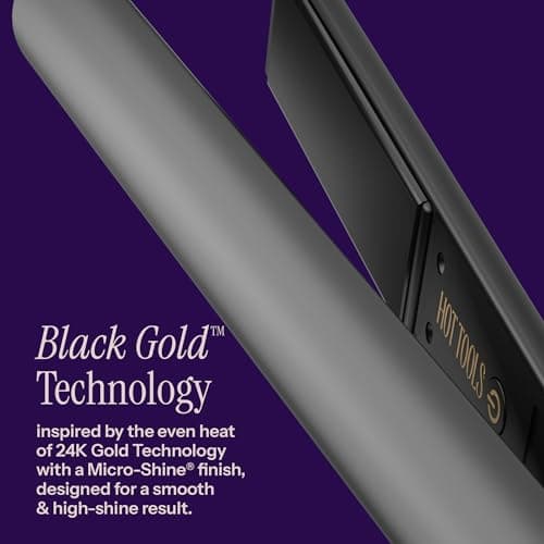 HOT TOOLS Pro Artist Black Gold Ionic 1-Inch Flat Iron thumbnail 2