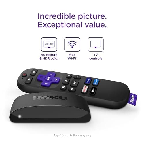 Roku Express 4K+ | Roku Streaming Device 4K/HDR with Voice Remote thumbnail 2