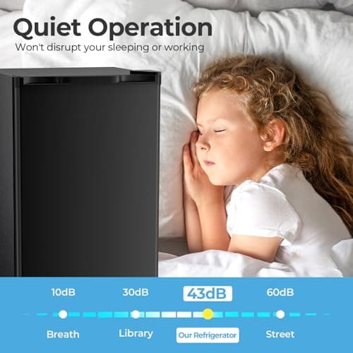 Antarctic Star 3.2 Cu.Ft Mini Fridge with Freezer thumbnail 4