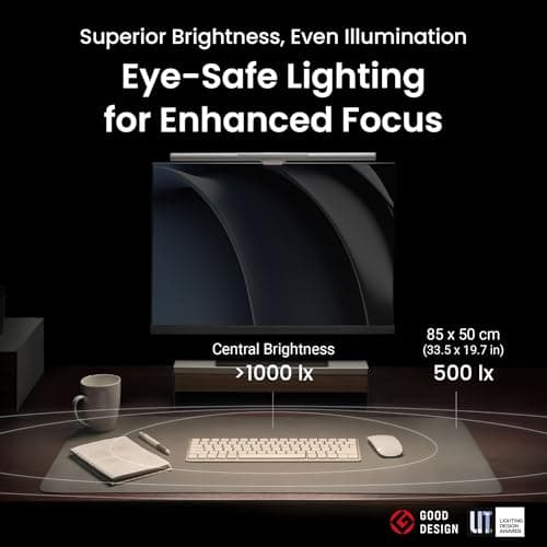 BenQ ScreenBar Plus e-Reading LED Monitor Light Bar thumbnail 3