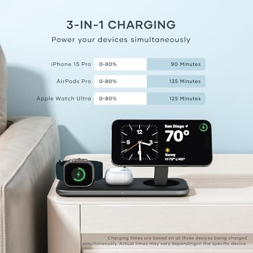 Satechi Qi2 Trio Wireless Charging Pad thumbnail 3