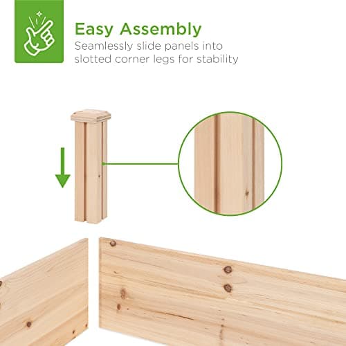 Best Choice Products Raised Garden Bed 8x2 ft thumbnail 3
