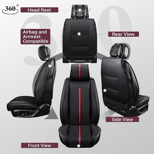 OASIS AUTO Leather Car Seat Covers thumbnail 2