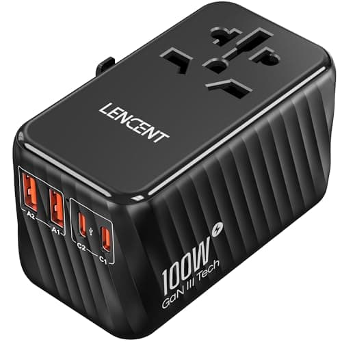 LENCENT Universal Travel Adapter 100W GaN (4 USB Ports) - image 1