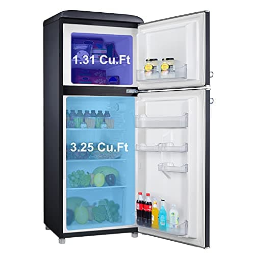 Galanz GLR46TBKER Retro Mini Fridge 4.6 Cu Ft with Freezer thumbnail 2