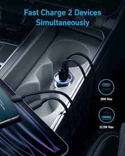 Anker 323 USB-C Car Charger, 52.5W thumbnail 3