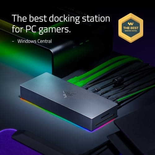 Razer Thunderbolt 5 Dock Chroma, 11 Ports + M.2 SSD Slot, Black thumbnail 2