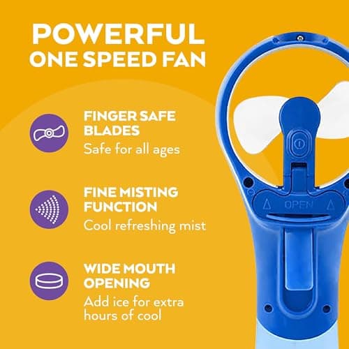 O2COOL Elite Battery Operated Misting Fan thumbnail 3