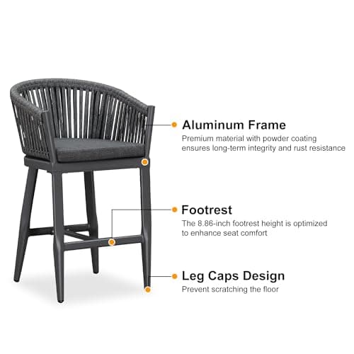 PURPLE LEAF 3-Piece Bistro Set for Balcony thumbnail 5