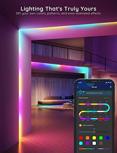 Govee 16.4ft RGBIC LED Strip Lights, LED Lights for Bedroom thumbnail 5