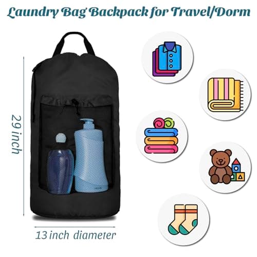 HOLDN' STORAGE Backpack Laundry Hamper with Adjustable Straps thumbnail 2