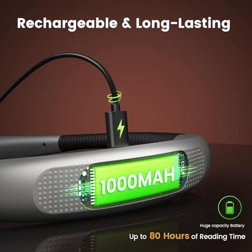 Glocusent Reading Light,Bendable Neck Light thumbnail 4