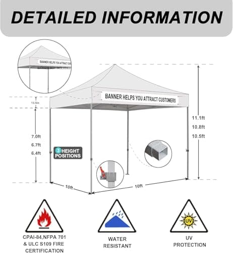 Eurmax USA Premium 10x10 Pop-Up Canopy Tent thumbnail 3