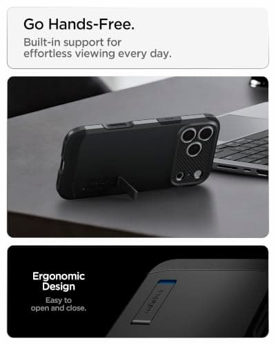 Spigen Tough Armor T MagFit for iPhone 17 Pro / 18 Pro Case, Black thumbnail 3