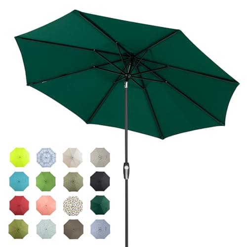 Tempera 9 Ft Outdoor Market Patio Umbrella - image 1