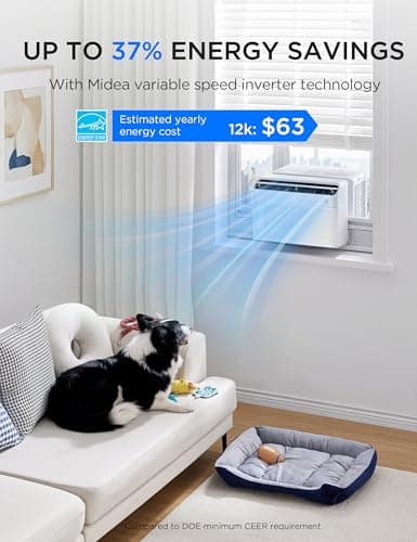 Midea 12,000 BTU U-Shaped Smart Inverter Window Air Conditioner thumbnail 4
