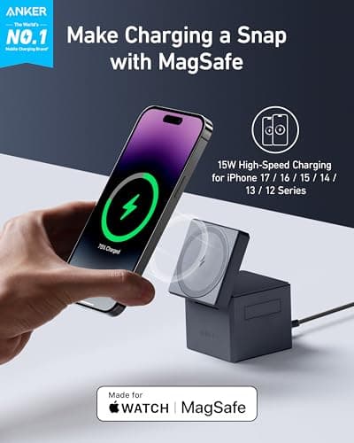 Anker MagGo 3-in-1 Cube with Apple Watch Fast Charger thumbnail 2
