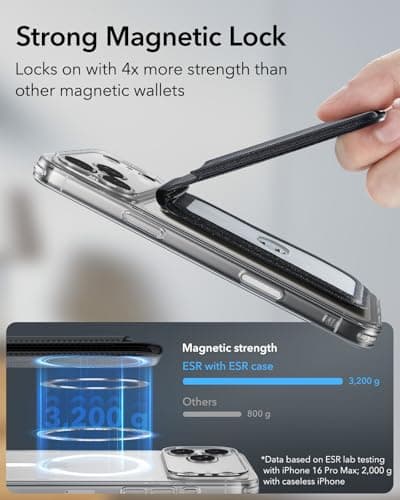 ESR HaloLock MagSafe Wallet Stand for iPhone thumbnail 3