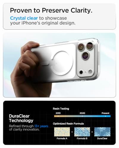 Spigen Ultra Hybrid MagFit for iPhone 17 Pro Max (18 Pro Max fit) Case, Clear White thumbnail 2