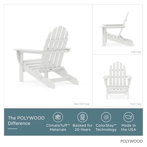 POLYWOOD Classic Folding Adirondack Chair thumbnail 5