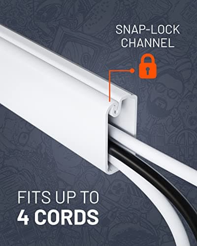 ECHOGEAR On-Wall Cable Raceway Kit, Black thumbnail 2