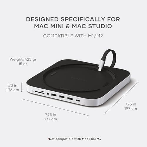 Satechi Mac Mini Hub & Stand with NVMe SSD Enclosure thumbnail 4