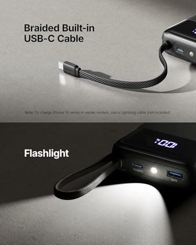 INIU 20000mAh Portable Charger, Smaller 45W Fast Charging Travel Power Bank thumbnail 5